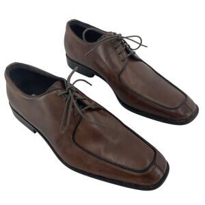 Joseph Abboud Brown Leather Derby Dress Shoes Men’s Size 9.5 Pre-Owned